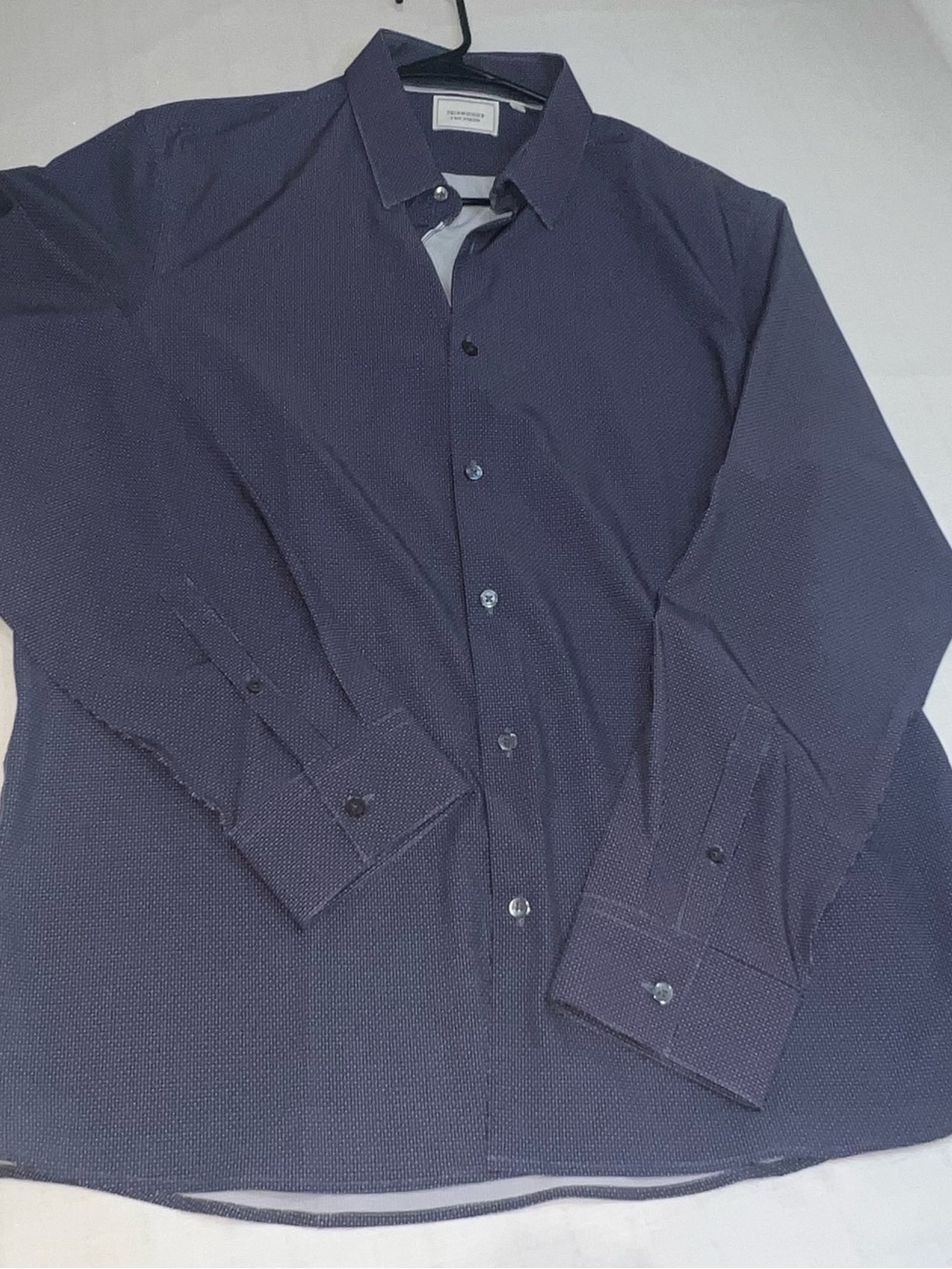 7‎ Diamonds Men's Dark Navy Microdot Dress Shirt